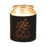 Aroma Black & Gold Let It Snow Jar Sleeve & Wax Melt Warmer Extra Image 3 Preview